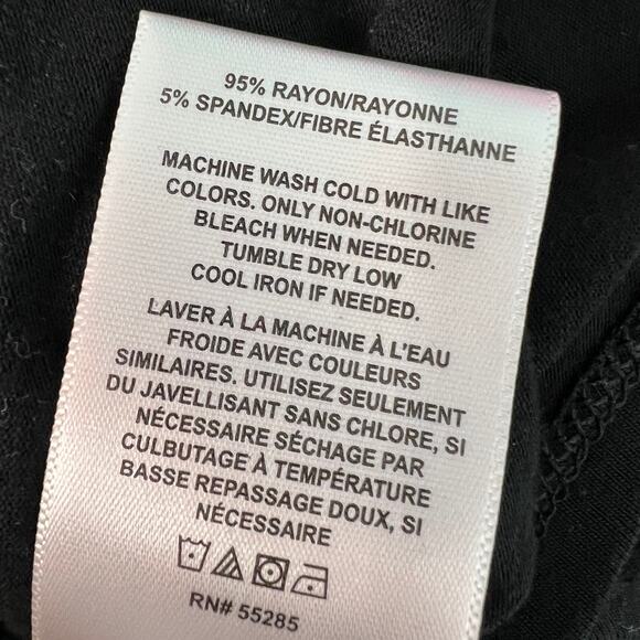 Express Womens Top XL Relaxed Tee Soft Stretch Long Length Workwear Casual Flowy - Picture 7 of 9